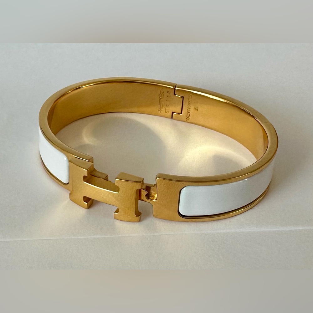 Hermes Bracelet Clic H - white - PM